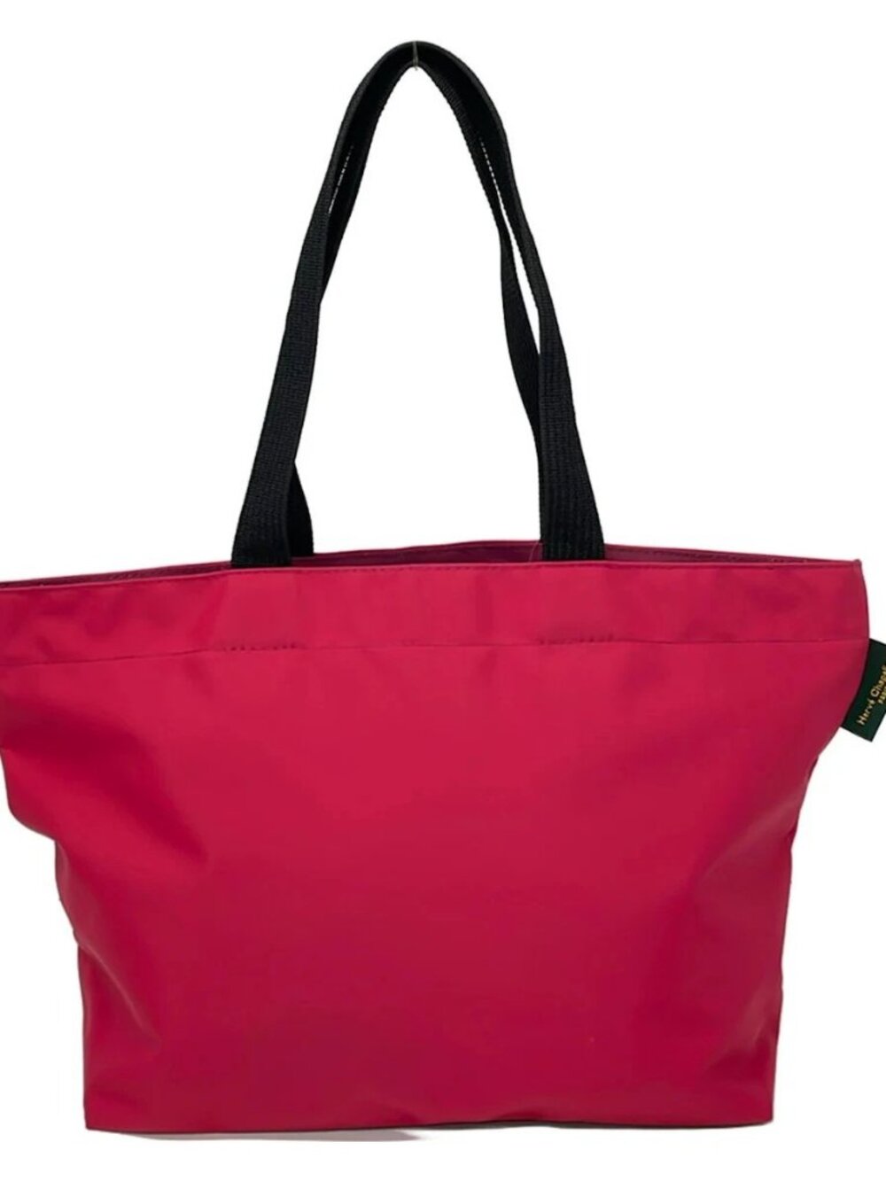 Herve Chapelier Nylon Square Shoulder A4L Red Bordeaux Black Nylon Shoulder Bag